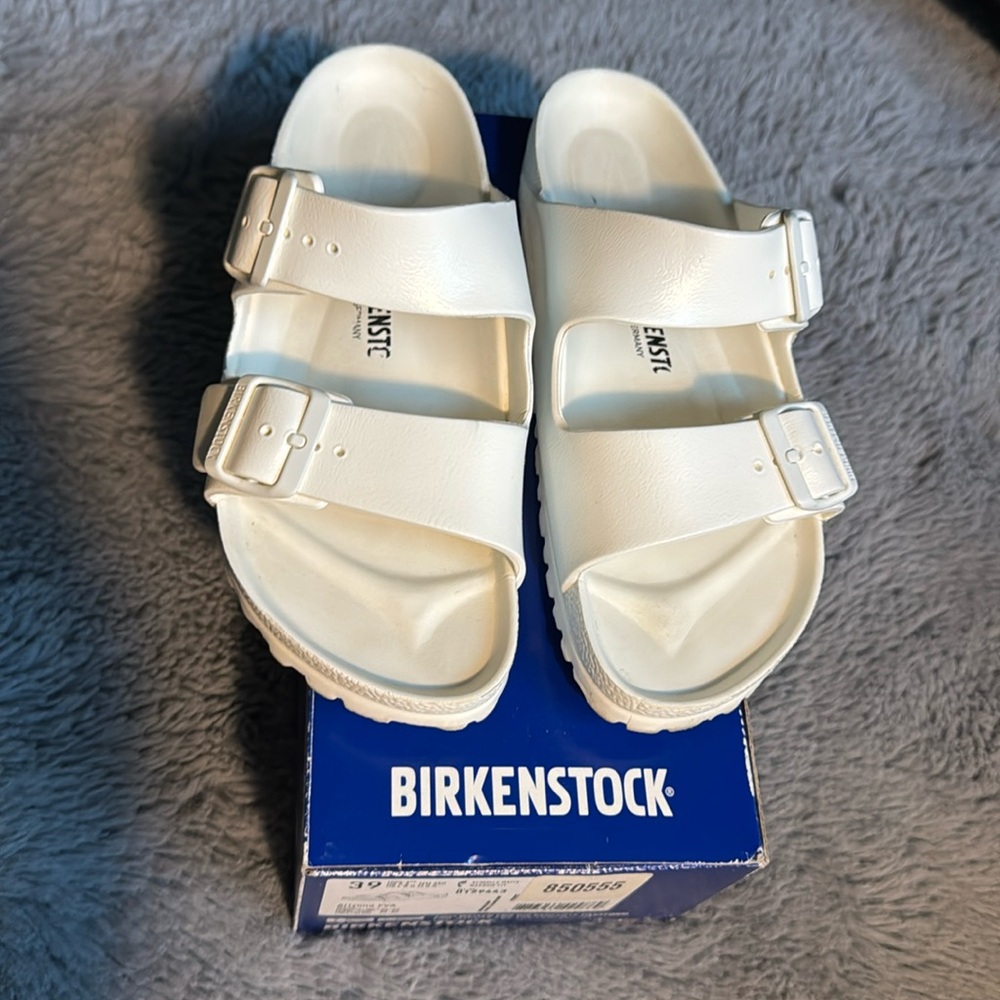 White Birkenstock Arizona EVA Size 39